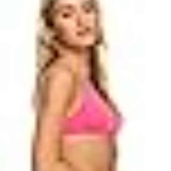 Roxy Women's Beach Classics Athletic Bikini Top Pink Large - Picture 3 of 3